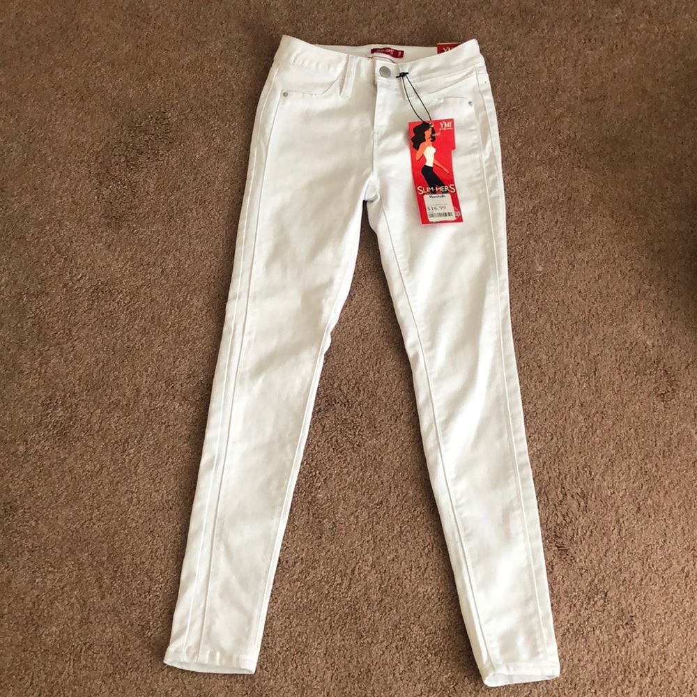 YMI white skinny jeans